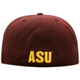 thumbnail image 4 of Men's Top of the World Maroon Arizona State Sun Devils Team Color Fitted Hat, 4 of 4