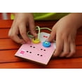 thumbnail image 4 of Niños Niños Aprendiendo Juguetes De Tablero De Cordones De De Botones - Rosa CUTICAT Juguete de madera, 4 of 7