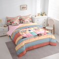 thumbnail image 2 of Erosebridal Pink Flowers Car Twin Bedding Sets 7-Piece for Boys Girls,Rustic Cottage Camping Bedding Comforter Set for Boys Girls,Pink Reversible,Microfiber Bedroom Decor, 2 of 6