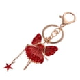 thumbnail image 2 of 1pc Elegante Flor Hada Llavero Cristal Coche Colgante Llavero Colgante Pequeño Regalo, 2 of 2