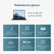 ASUS Zenbook 14 FHD+ Touch Screen Laptop|Intel Core Ultra 7 255H (Series 2)|Next-Level Intel Arc GPU| Copilot| Backlit | 16GB RAM DDR5 | 512GB SSD |Windows 11 Home |Bundle with Stylus Pen