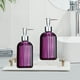 thumbnail image 3 of Botellas Dispensadoras De Vidrio 1 unidad de dispensador de jabón líquido de vidrio color rosa para baño, cocina y encimera de oficina. Recipiente recargable para loción con bomba (400 ml). Rkxzt, 3 of 8
