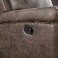 thumbnail image 2 of New Classic Furniture Quade 2-Piece Fabric Power Loveseat and Sofa Set in Mocha, 2 of 15