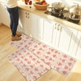 thumbnail image 5 of Kitchen Rug Mat Pink Heart Pattern, Set of 2, Anti-Fatigue Non-Skid Washable Kitchen Runner Rugs, Thanksgiving Soft Comfort Rug for Kitchen, Floor Home, Front of Sink, Laundry, 5 of 6