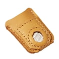 thumbnail image 2 of Coin Thimble Sewing Thimble Finger Cover Daily Use Leather Thimble Finger Cover, 2 of 2