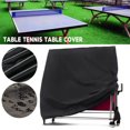 thumbnail image 4 of Housse de Table de Tennis de Table Extérieur Intérieur Pliable Housses de Table de Ping-Pong Imperméable Résistante à la Poussière Protection Tous Temps Ajustement Universel Noir (210D), 4 of 7