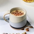 thumbnail image 4 of Ceramic cup retro mug black and white latte coffee cup, 4 of 4
