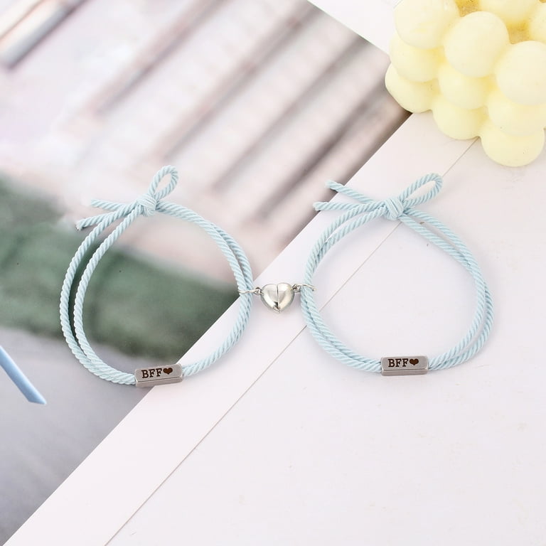 Fashion New Alloy Heart-shape Magnet Couple Bracelets