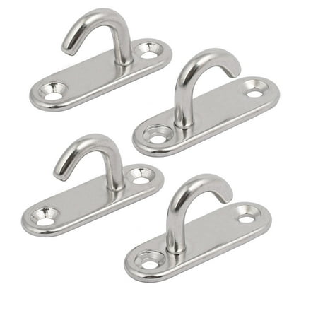 4 Patches Anneau Inox Pour Planche De Surf - 11cm Bleu PVC - Neuf Uxcell