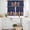 navy blue, variant on Gingerbread Christmas Kitchen Curtains Sets for Windows 24 Inch Length, Xmas Balls Branches Red Rod Pocket Window Treatments Tier Curtains and Valances Set for Bedroom/Bathroom