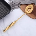 thumbnail image 3 of Buy THINGS Non-Stick Stainless Steel Slotted Cooking Spoons，Gold 14.69 inch, 3 of 6
