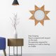 thumbnail image 4 of Mirror Tejido, Espejo HD Portátil Hermoso Ratán Muro De Pared Tejido 8 Forma De Estrella Puntiaguda Para La Decoración Del Hogar, 4 of 7