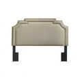 thumbnail image 6 of Nailhead Marquee Upholstered King Headboard in Linen Beige, 6 of 6