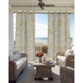 thumbnail image 4 of Yellow Spring Floral Blackout Curtains, Light Blocking Print Window Curtains, Summer Botanical Farmhouse Thermal Insulated Window Drapes for Living Room Kitchen Cafe 2 Panels, 104"W x 52"L, 4 of 9