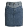 thumbnail image 6 of Jordache Vintage Women's Sloane Yoke Front High Rise Skirt, 6 of 7