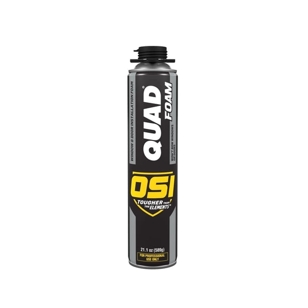 Sellador de espuma OSI 1866185 cuádruple para ventanas y puertas, 600 ml x 12