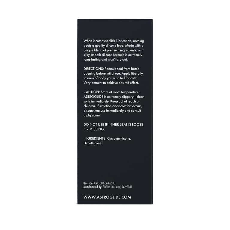 astroglide x premium waterproof silicone personal lubricant Astroglide X Silicone Personal Lubricant, Long Lasting, Latex Safe, 2.5 oz,  Pack of 6 main image 0