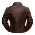 thumbnail image 2 of First Manufacturing WBL1382-XS-RFD Charlotte Fashion Lambskin Leather Jacket for Women, Red Ford - Extra Small, 2 of 4