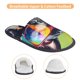 thumbnail image 3 of Balery Rainbow Bulldog Sunglasses Pantuflas de Casa de Felpa Silenciosas con Diseño Estampado, Zapatillas Cómodas Antideslizantes de Algodón para Interior-Medium, 3 of 8