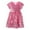 Pink, variant on WOYY Little Girls Glitter Sequin Dress Short Sleeve Birthday Party Dress, Sizes 3-8