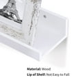 thumbnail image 3 of Floating Shelves, Sindcom Home Wood Shelf Wall Mounted, Set of 5, Multiple Sizes, White, 3 of 6