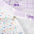 thumbnail image 4 of Meiyoeat Cute Watercolor Bow Cherry Duvet Cover Set for Women Girls, Purple Aesthetic Plaid Bedding Full, Colorful Star Reversible, 1 Duvet Cover and 2 Pillowcases (No Comforter), 4 of 6