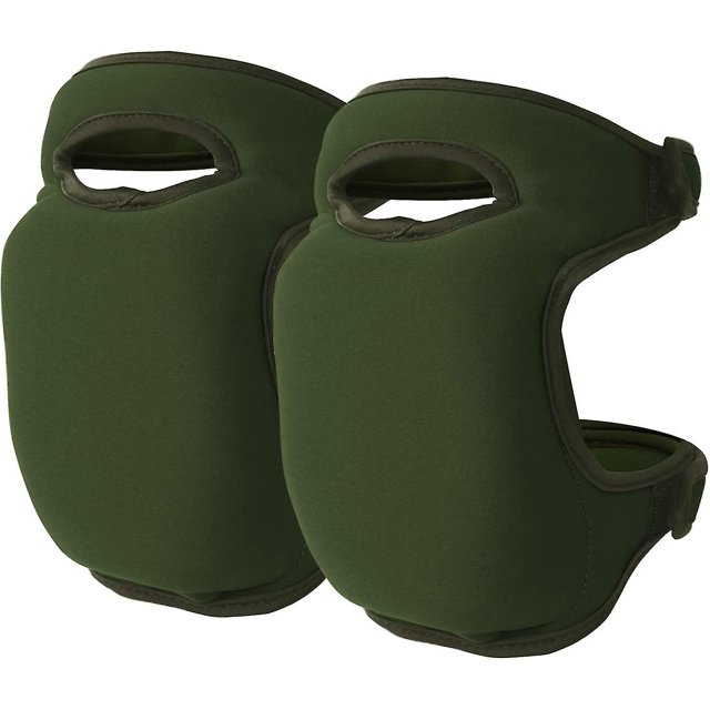 Rodilleras protectoras de esponja para rodillas, jardinería, desmalezado, rodilleras protectoras (verde)