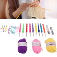 thumbnail image 4 of Crochet Kit, Wide Applicability Ergonomic Easy Operation Small Portable Knitting Set  For Beginners For Household For DIY Knitting, 4 of 8