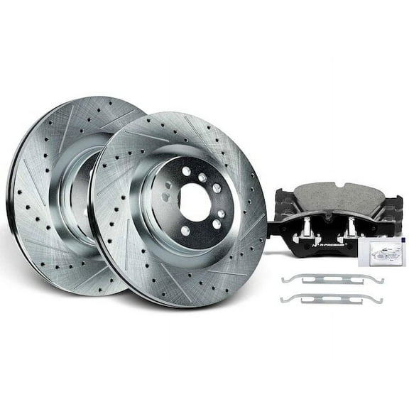 Brake Pad and Rotor Kit 6 - Compatible with 2007 - 2012 Mercedes-Benz GL450 Base Sport Utility 4-Door 4.7L V8 GAS 2008 2009 2010 2011