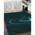 thumbnail image 2 of Ahgly Company Indoor Square Patterned Night Black Area Rugs, 7' Square, 2 of 6