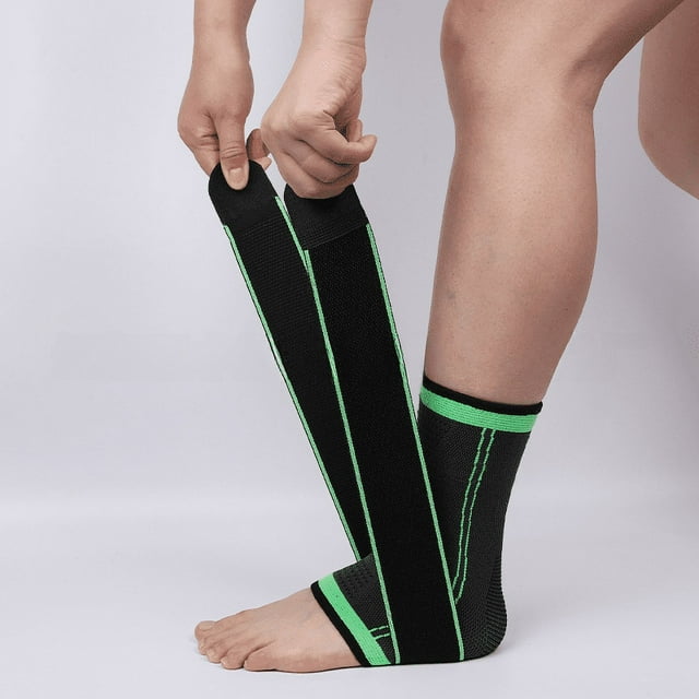 Protector de tobillo deportivo de nailon de punto para hombres y mujeres, cuatro lados, elástico, cálido, transpirable, protector de tobillo