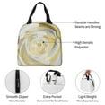 thumbnail image 3 of Yiaed White Rose Print Insulated Lunch Bag Reusable Cute Tote Lunch Box, Leakproof Cooler Lunch Bags for Work Office Travel School Picnic, 3 of 5