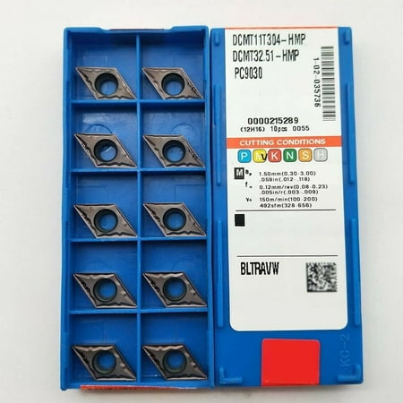 

DCMT11T304 -HMP PC9030 / DCMT 32.51 HMP carbide inserts Lathe Turning bits SDNCN