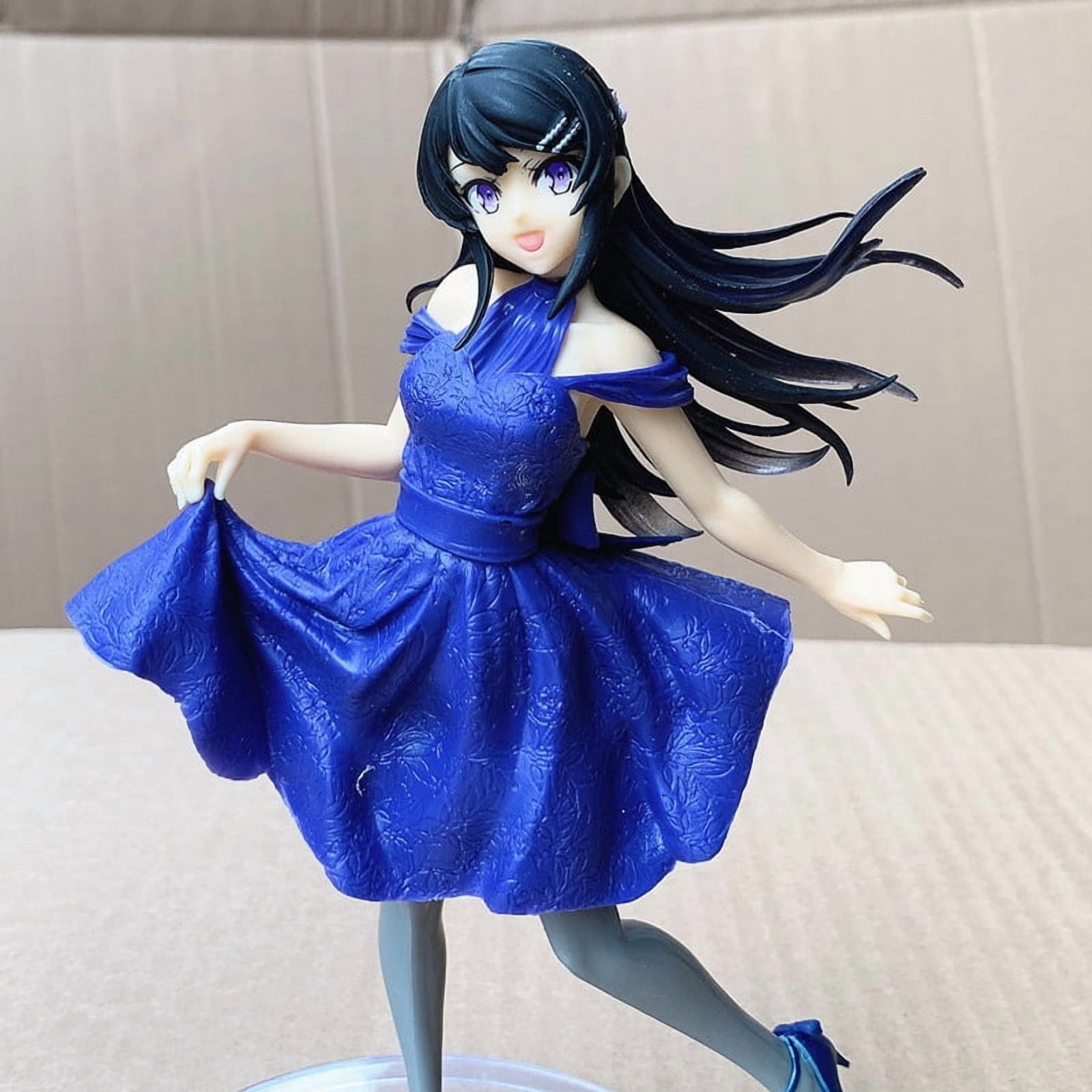 New Sakurajima Mai (Dress Ver) Character Anime Model Statue Action Figures Desktop Ornament Popular Decorations Fan Souvenirs Creative Gift Collectable