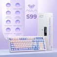 thumbnail image 2 of Teclado AULA de 99 teclas Trimodo Bluetooth/2.4 GHz/USB-C Morado, 2 of 7
