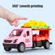 thumbnail image 4 of Coche de juguete inerte para niños, diseño de simulación de camión de hamburguesas y papas fritas con puertas que se abren, neumáticos de goma duraderos, no necesita batería., 4 of 5