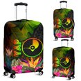 thumbnail image 2 of YAP Polynesian Luggage Covers - Hibiscus and Banana Leaves, 2 of 3