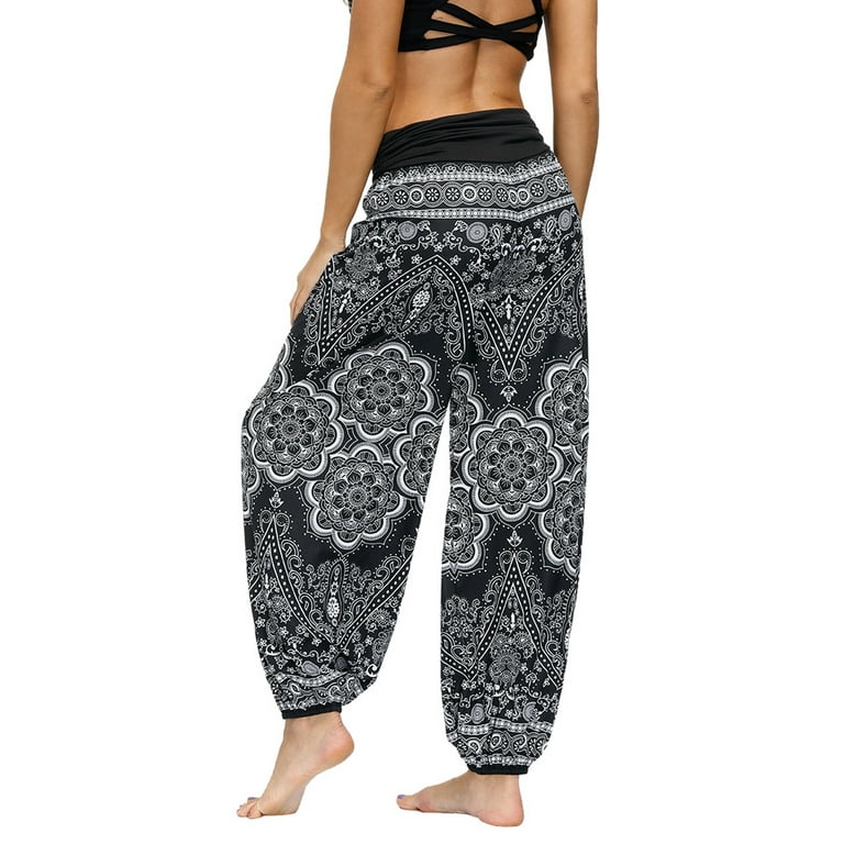 Tribe Azure 100% Cotton Harem Pants Colorful Summer Hippie Yoga