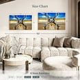 thumbnail image 3 of Elephant Stock Runway Biplane Wall Art - Horizontal Multi Panel Canvas - Living Room Wall Decor - Transportation Multi Panel - Yellow And Gray Decor - 45" x 28", 3 of 4