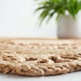 thumbnail image 4 of SAFAVIEH Natural Fiber Calanthia Geometric Area Rug, Natural, 5' x 5' Round, 4 of 8