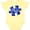 Banana Yellow, variant on Autism Awareness Be Kind Dark Blue Puzzle Piece Boys or Girls Baby Bodysuit
