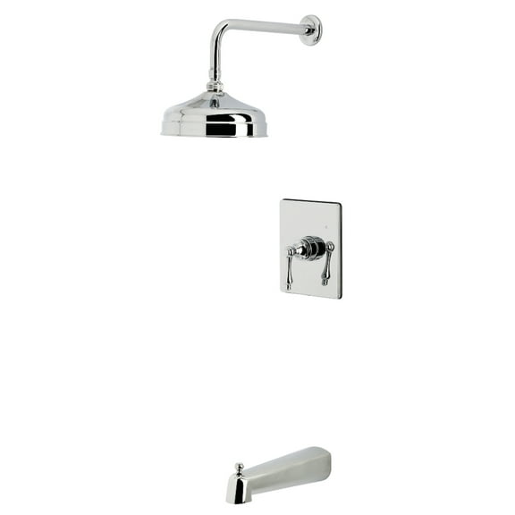 Kingston Brass KB6341AL Revival Single-Handle Pressure Balanced Tub and Shower Faucet, Polished Chrome