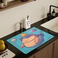 thumbnail image 2 of Wobogo Space Capybara Dish Drying Mats Diatomaceous Earth Super Absorbent Non-slip Rubber Sole 23.6×19.7in, 2 of 11