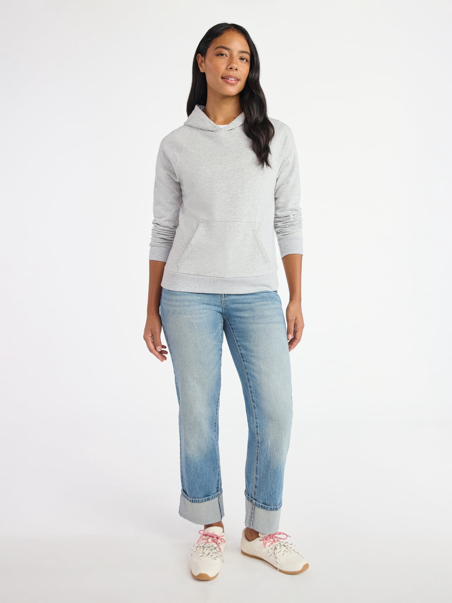 Time and Tru Women's Fleece Hoodie, Sizes XS-XXXL