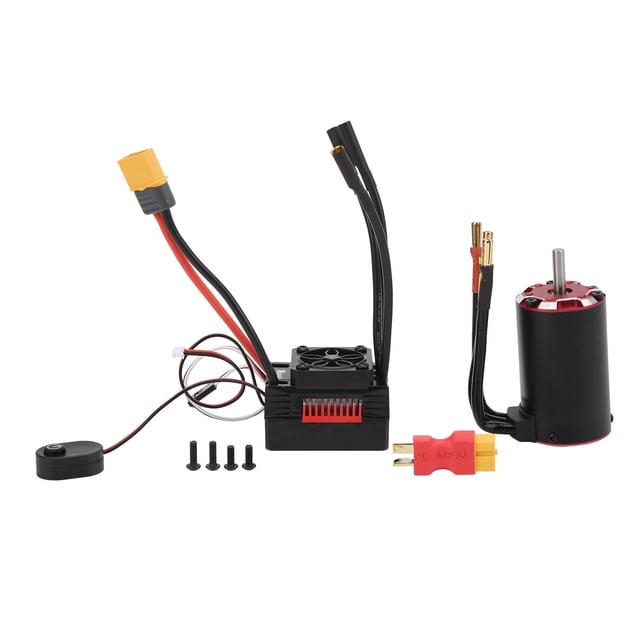 Kit ESC de Motor supersónico sin escobillas 3650-5600KV 60A Vhermosa con sensor de temperatura para coche RC 1/10