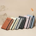 thumbnail image 2 of Egoelife Passport Holder RFID Blocking Passport Wallet Travel Document Holder Leather Travel Wallet with Elastic Strap & Zipper Slot Dual Travel Passport Holders Men Women, 2 of 5