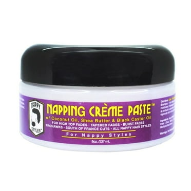 Nappy Styles Barber Grooming Coconut Shea Castor Napping Creme 8oz HP-00011
