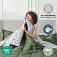 thumbnail image 3 of LammaLoe Full-Size Comforter Set, With Sheets, Reversible Bed In A Bag 7 Piece, Bedding Set, Olive Green, 3 of 7