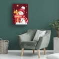 thumbnail image 3 of Canvas Wall Art - MAKIKO 'Snowman With Red Presents' Wall Art for Living Room, Bedroom, or Office Décor by Trademark Fine Art - 14 x 19 Inches, 3 of 4