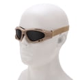 thumbnail image 2 of Brown Iron Mesh Safety Goggles - Windproof, Sandproof, Breathable Design with Comfortable Rubber Fit and Convenient Storage Bag for Outdoor Training and Hunting, 2 of 6